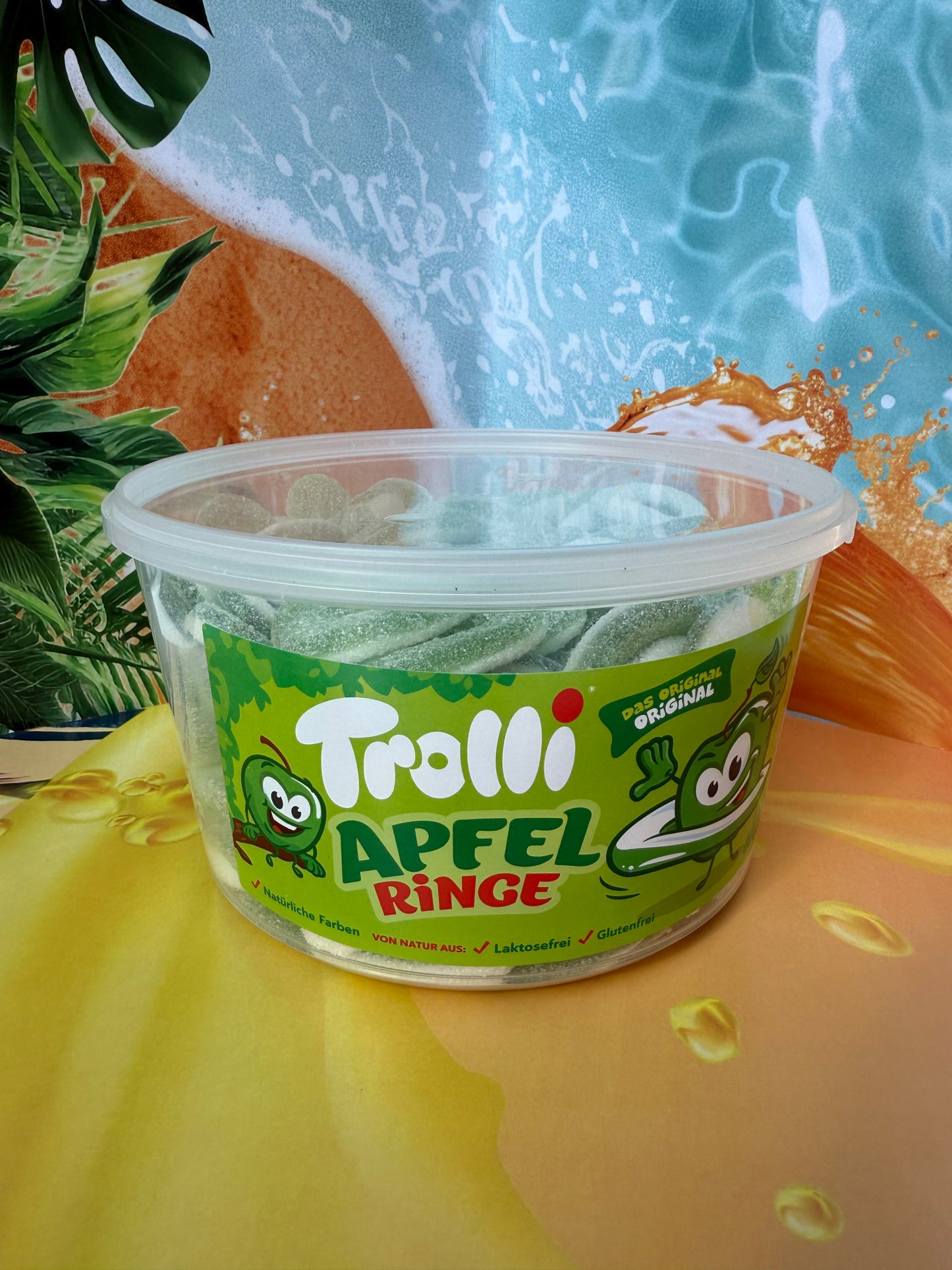 Trolli Saure Apfelringe 150er Runddose