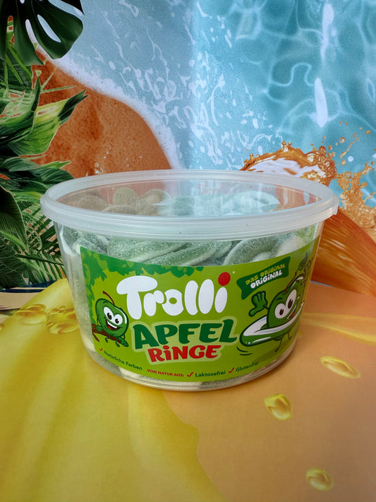 Trolli Saure Apfelringe 150er Runddose